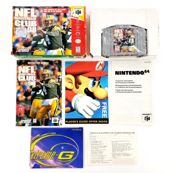 Other - NFL Quarterback Club 98 (Nintendo 64, 1997) Authentic Complete Tested & Works